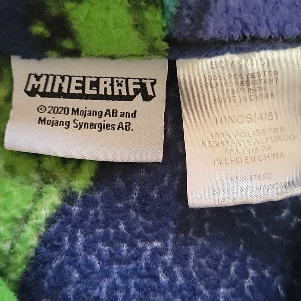 Minecraft Robe Size 4/5 - Picture 2 of 4